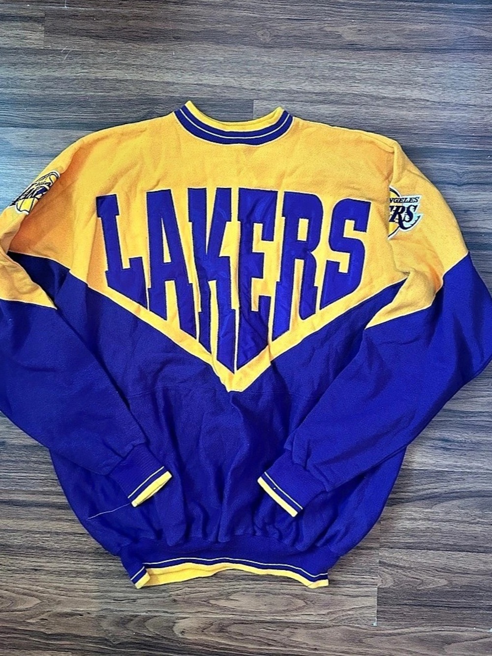 Vintage Legends Athletic Color Block Lakers Sweatshirt XL